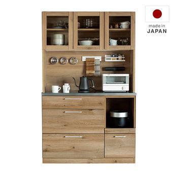 【ウーパー様】LOWYA 食器棚　ナチュラル ナチュラルカラーの食器棚(日本製)引き出しタイプ | 【公式