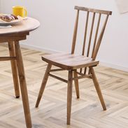 ダイニングチェア 単品 バーチ 木製 マーガレット 板座 [幅43