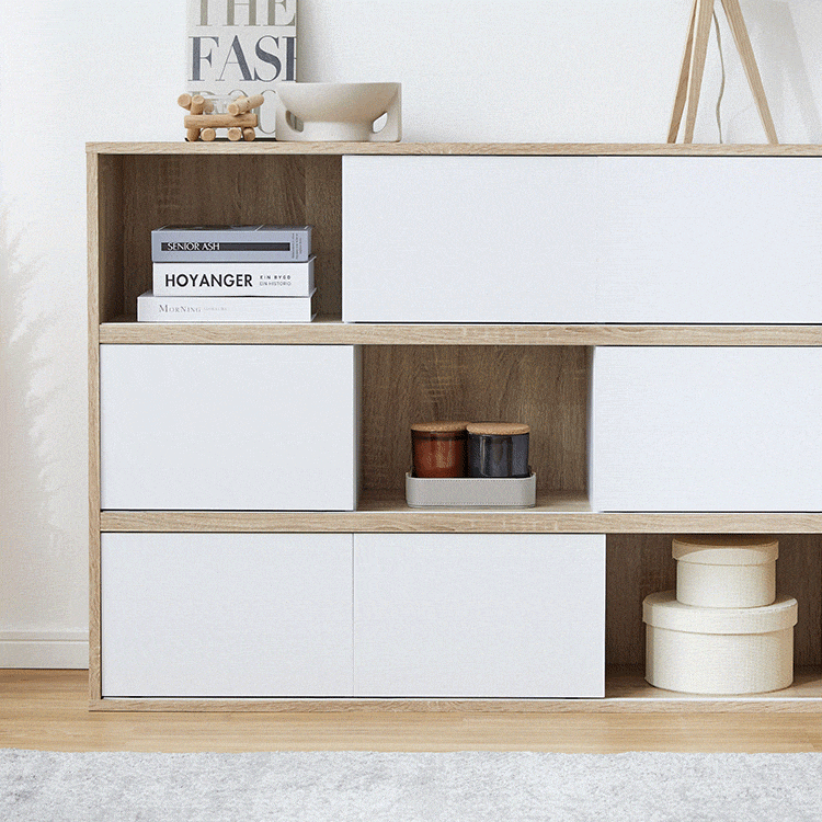 LOWYA ロウヤ キャビネット 収納 棚 カラーボックス ラック シェルフ 扉付きカラーボックス キャビネット 収納棚 [幅106.4] | 【公式】LOWYA