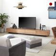 国産テレビ台 70型対応 木目調 収納 ワイド [幅260] | 【公式】LOWYA