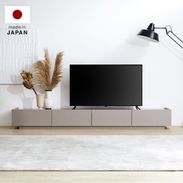 日本製テレビ台 半完成品 ステンレス レザー風 ワイド [幅240 日本製テレビ台 半完成品 ステンレス レザー風 ワイド [幅240
