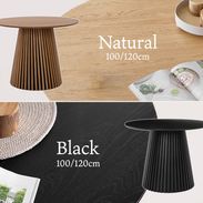 円形ダイニングテーブル 木目調 [幅100/120] | 【公式】LOWYA(ロウヤ