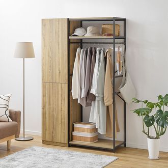 ハンガーラック 収納棚付き [幅115] | 【公式】LOWYA(ロウヤ) 家具