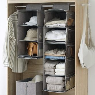 クローゼット吊り下げ収納 ワードローブ吊り下げダストバッグ収納吊り下げバッグ寮入れバッグ棚省スペース(Beige,16x36x100 Amazon.co.jp 売れ筋ランキング: クローゼット吊り下げ収納 の中で最も人気のある商品です