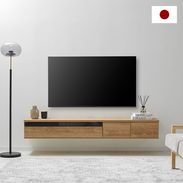 デロンテ / テレビ台 (幅140) | [50V型対応] 日本製 木目調 【完成品
