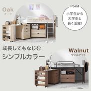 子供用システムベッド3点セット[ベッドフレーム＋学習机＋ランドセル