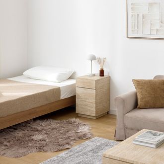 トラバーチン柄 サイドテーブル [幅30] | 【公式】LOWYA(ロウヤ) 家具