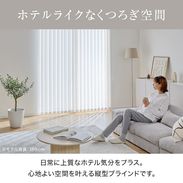 バーチカルブラインド ホテルライク 防炎加工 洗濯可 [ホワイト