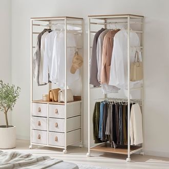 ハンガーラック チェストタイプorスラックスハンガータイプ [幅61