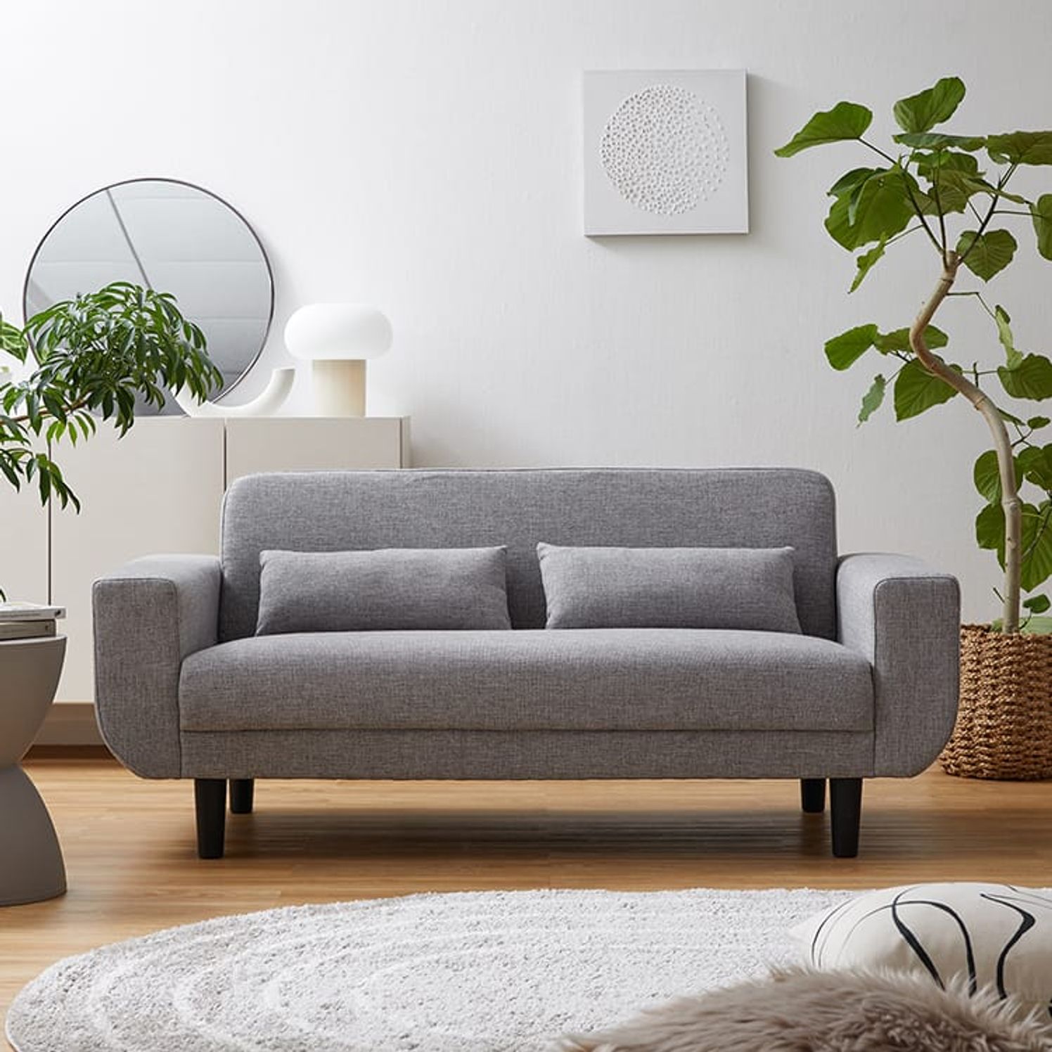 2人掛けソファ クッション付き [幅159]