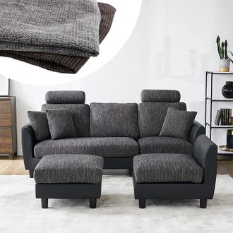 LOWYA 洗えるソファーカバー 洗えるソファカバー カウチソファ専用 ラメ入り | 【公式】LOWYA