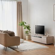 完成品】たっぷり収納が魅力の木製テレビ台！37型対応のロー