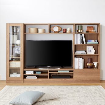 ナチュラル木製テレビ台　収納付き 収納付き木製テレビスタンド テレビ台 | 【公式】LOWYA(ロウヤ
