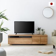 ※かな LOWYA [幅140] テレビ台 木目 スチール脚 日本製ローテレビ台 木目調 脚付[幅140] | 【公式】LOWYA(ロウヤ