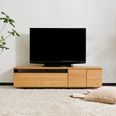 デロンテ / テレビ台 (幅140) | [50V型対応] 日本製 木目調 【完成品