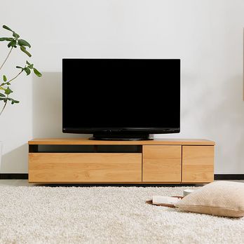 完成品】たっぷり収納が魅力の木製テレビ台 50型対応のロータイプ(シャビーナチュラル/ホワイト/ウォルナット/ナチュラル/ダークブラウン/ブラック)  | 【公式】LOWYA(ロウヤ) 家具・インテリアのオンライン通販