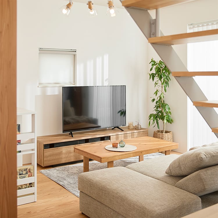 【値下げ】LOWYAテレビボード　テレビ台　 幅140cm 50V型対応 LOWYA（ロウヤ） テレビ台 テレビボード 140 ローボード 収納棚