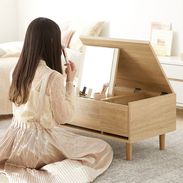 美品✨LOWYA ロウヤ lrror イラー ドレッサーテーブル ロー イラー / ドレッサーテーブル (幅95) | ミラー可動式 | 【公式】LOWYA