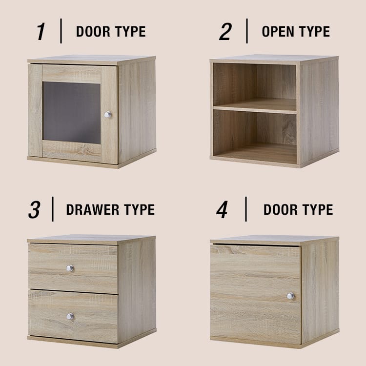 LOWYA [幅42.5]キューブ型収納ボックス 4個 ディスプレイラック LOWYA(ロウヤ) キューブ型収納ボックス 4個セット ディスプレイラック