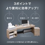 クラーク / システムデスク3点セット (幅140) | ワゴン付き | 【公式 クラーク / システムデスク3点セット (幅140) | ワゴン付き | 【公式