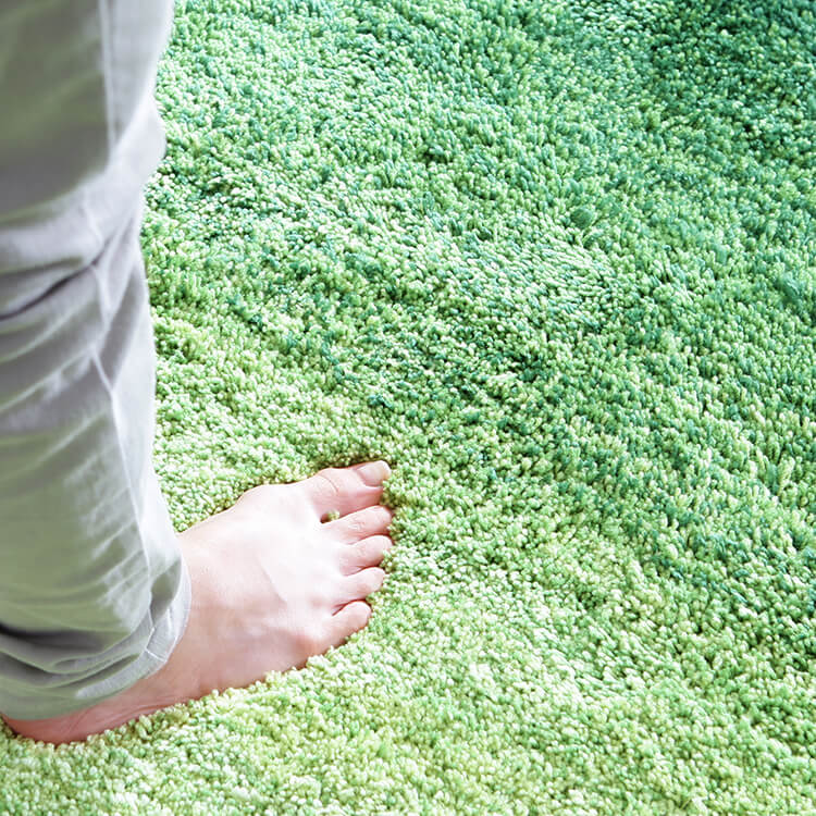 LOWYA グラデーション ラグ Lサイズ 200×250 ラグ グラデーション