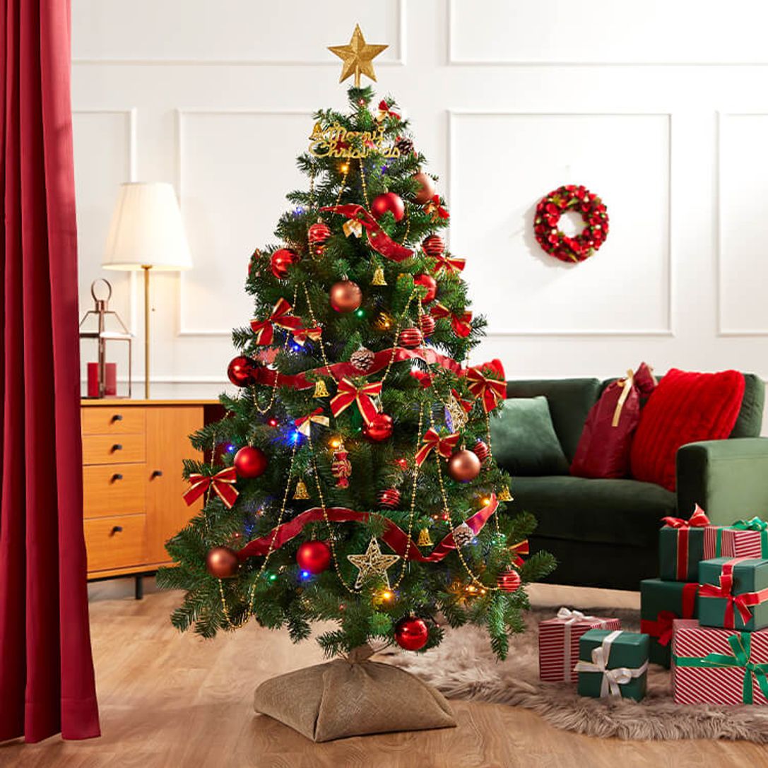クリスマスツリー ツリー クリスマス おしゃれ 150cm オーナメント 150 led オーナメントセット セット ライト付き クリスマスツリーセット  ツリー | 【公式】LOWYA(ロウヤ) 家具・インテリアのオンライン通販