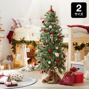 120cm/150cm] クリスマスツリー 手作りオーナメントセット LEDライト付