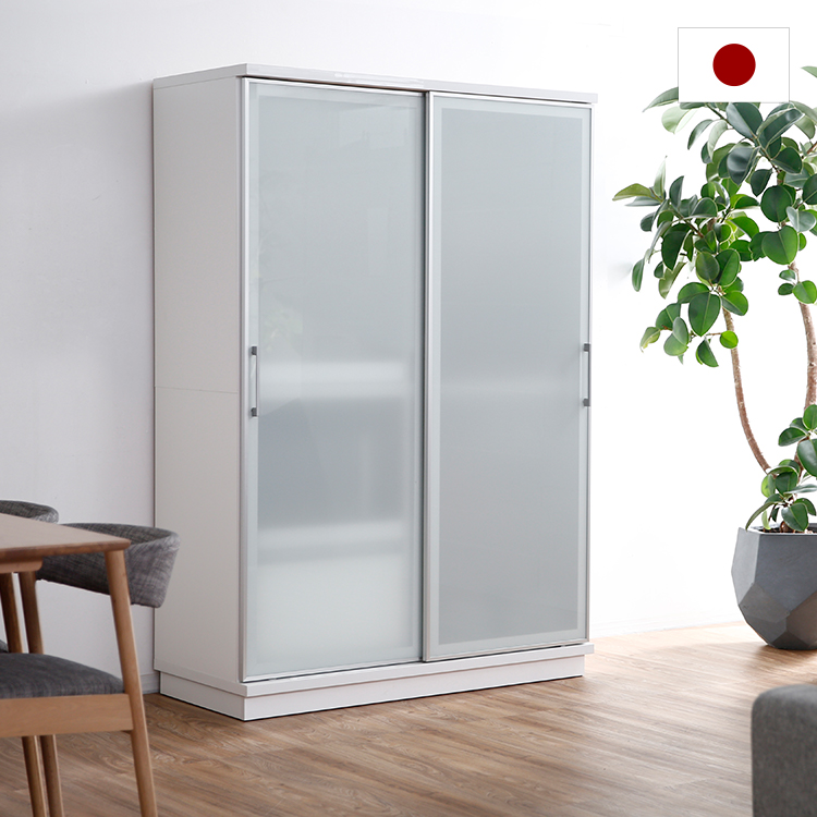 完成品】可動式キッチン収納(ホワイト/ブラウン)日本製で可動式タイプ