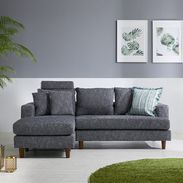 グレーのカウチソファ　ロウヤ　LOWYA Amazon｜LOWYA ロウヤ カウチソファ コーナーソファ L字 3人掛け