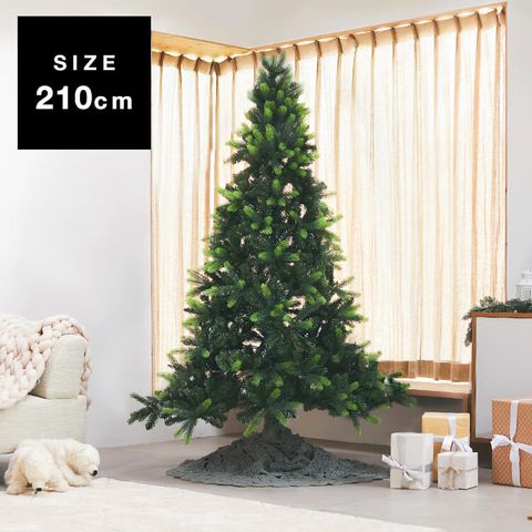 クリスマスツリー クリスマス ツリー ヌードツリー おしゃれ シンプル 240cm 240 ドイツトウヒ風 かわいい コンパクト収納 飾り付け 自由 Christmas Xmasツリー Tree インテリア 北欧風の部屋とも相性 店舗用 業務用 新生活 公式 Lowya ロウヤ 家具 インテリアの