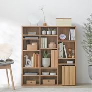 [幅90] マンガ収納ラック 本棚 ブックシェルフ本棚（LOWYA） 本棚(幅90cm) 省スペース大容量 可動棚で収納をデザインできるブック