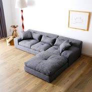 4人掛け以上のソファ グレー | 【公式】LOWYA(ロウヤ) 家具