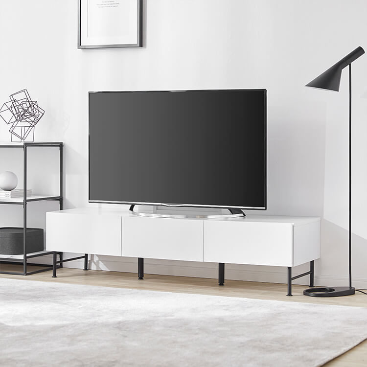 信頼】 LOWYA テレビ台 テレビボード 280cm ナチュラル 左右独立 150cm