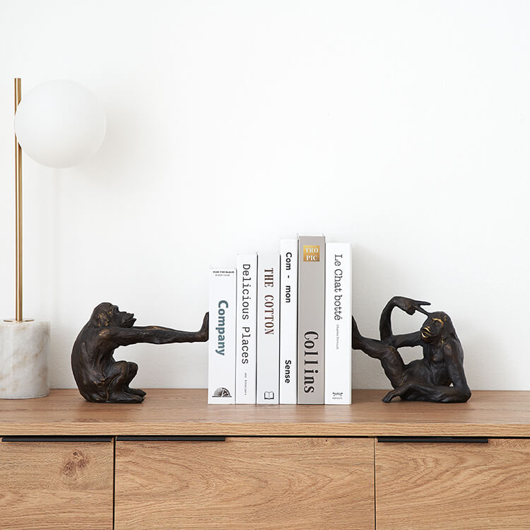 KARE モンキー　ブックエンド モンキー (2/Set)ブックエンド - ブックエンドの通販 ｜【KARE