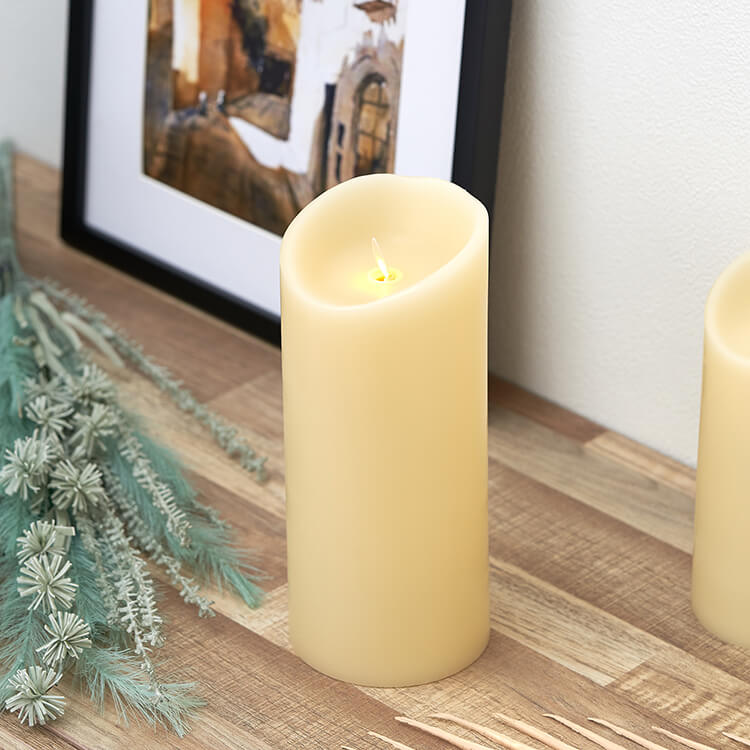 LEDキャンドル タイマー機能付 リモコン付 ルミナラピラー LUMINARA kameyama candle houseのサムネイル