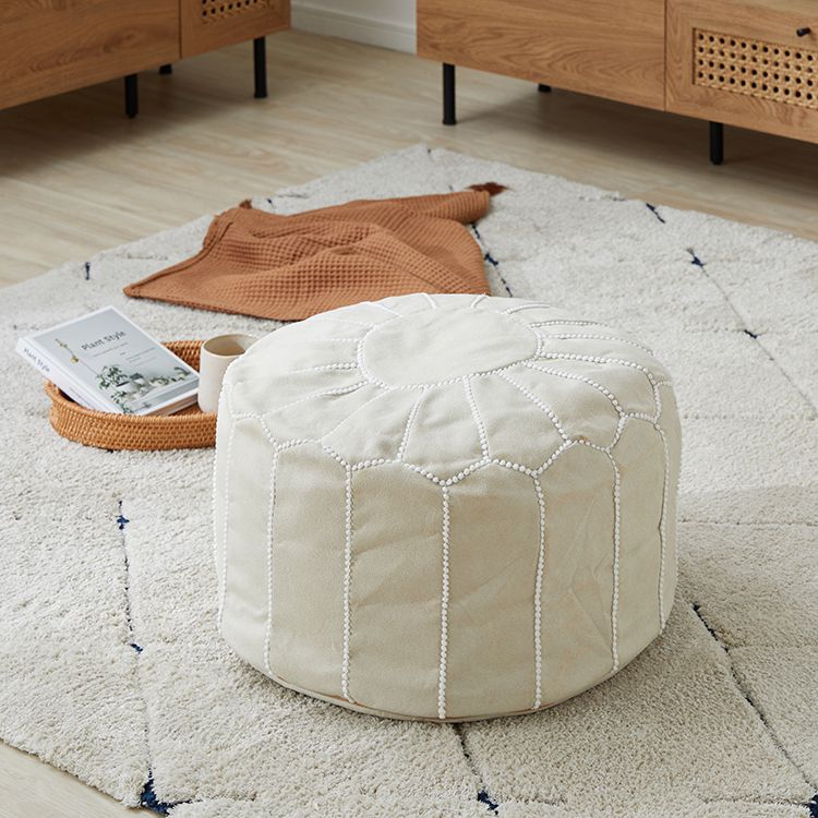 レザー調ビーズクッションソファ[丸型/50cm]のサムネイル
