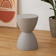 幅60][幅75]木目調ネストテーブル スチール脚 リビングテーブル