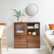 高評価レビュー商品】連結可能な木製キューブボックスで自由に