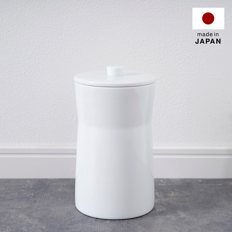【後払い手数料無料】 サニタリーボックス 陶器 ホワイト | 【公式】LOWYA(ロウヤ トイレ収納