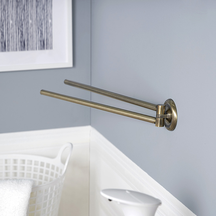 アンティーク調 2段タオルホルダー タオルハンガー | 【公式