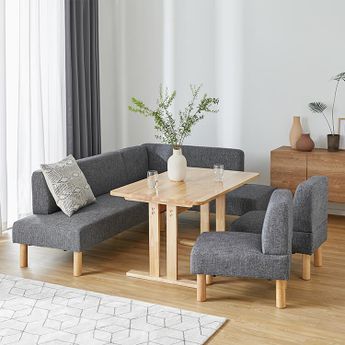 コーナーソファ＋ダイニングテーブルセット 4人掛け ダイニング