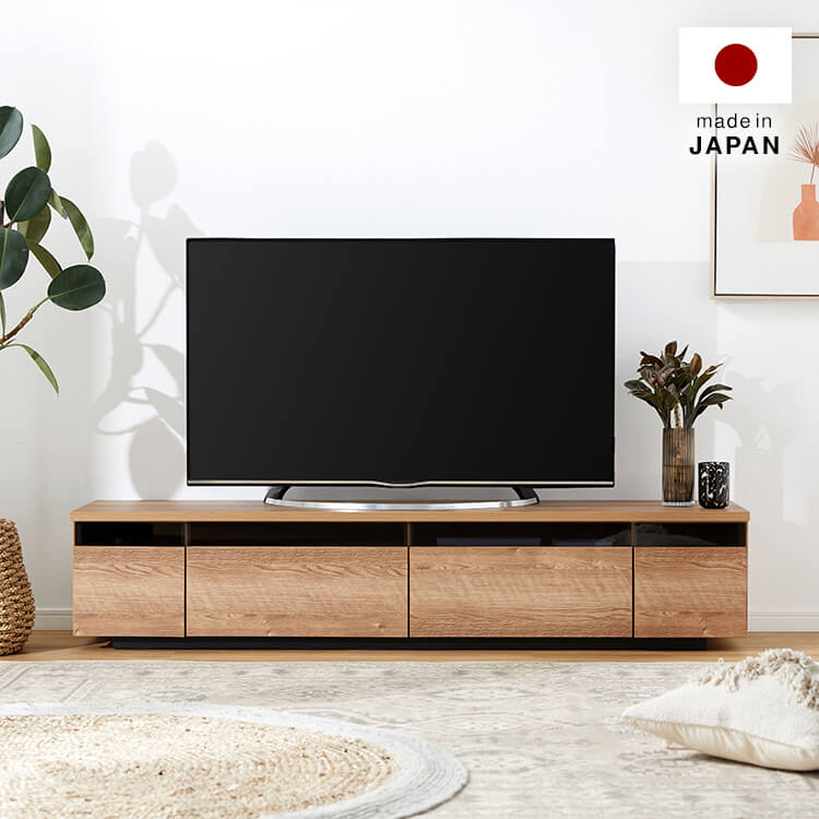 日本製テレビ台 木製 ストーン柄 [幅170] | 【公式】LOWYA(ロウヤ 
