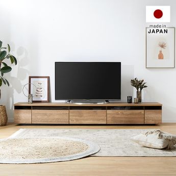 ロウヤ　ストーン調　テレビ台　幅150cm 日本製テレビ台 木製 ストーン柄 [幅240] | 【公式】LOWYA