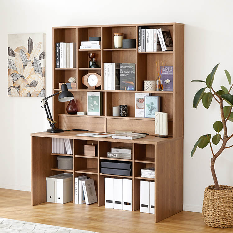 木製デスク パソコンデスク 大容量収納 [幅140] | 【公式】LOWYA