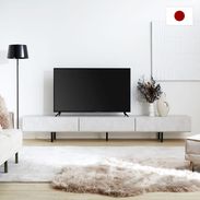 幅240] テレビ台 テレビボード 一人暮らし 日本製 大理石風 モルタル風