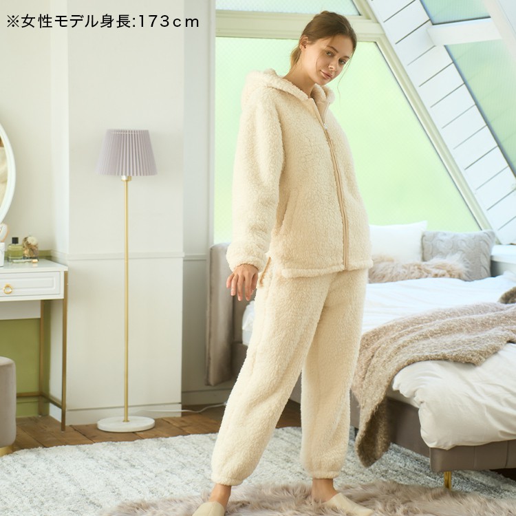 着る毛布 GROONY グルーニー ルームウェア+パンツセット[ロング]のサムネイル