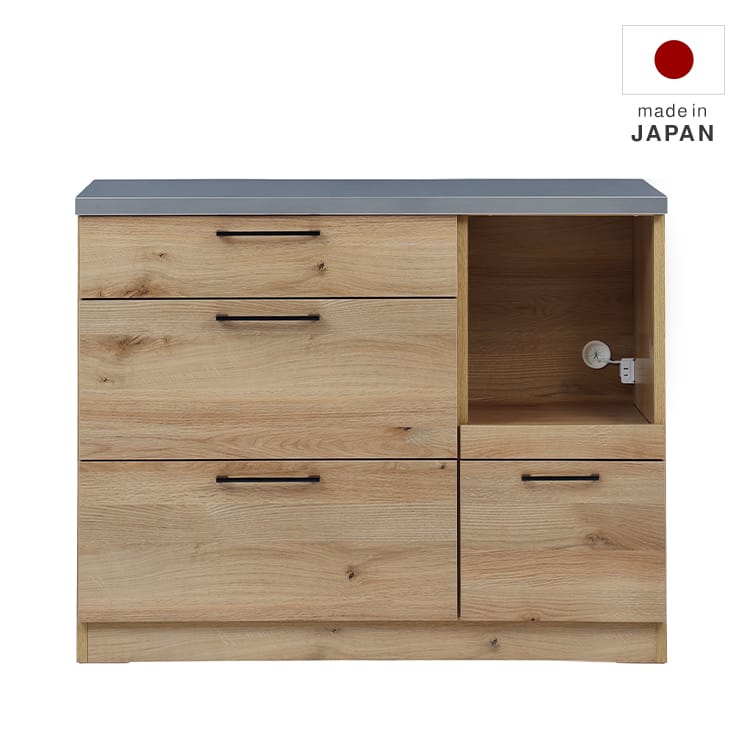 キッチンカウンター レンジ台 日本製 ステンレス リンツ [幅110