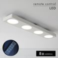 LEDシーリングライト（4灯：ホワイト/ウォルナット）調光・調色