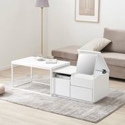 LOWYA ロウヤ センターテーブル&ドレッサー ドレッサー ローテーブル コンパクト 収納 [幅80] | 【公式】LOWYA