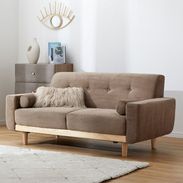 2人掛けソファ ブラウン(茶色) | 【公式】LOWYA(ロウヤ) 家具